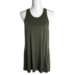 Lululemon Goal Up Tank in Dark Olive / White Size 8